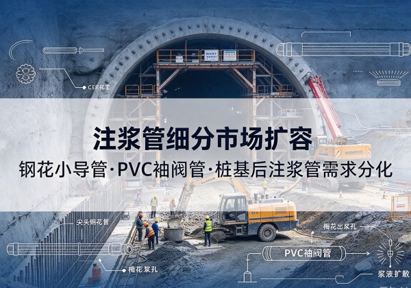 颍东注浆管细分市场扩容，隧道钢花小导管、PVC 袖阀管、桩基后注浆管需求分化